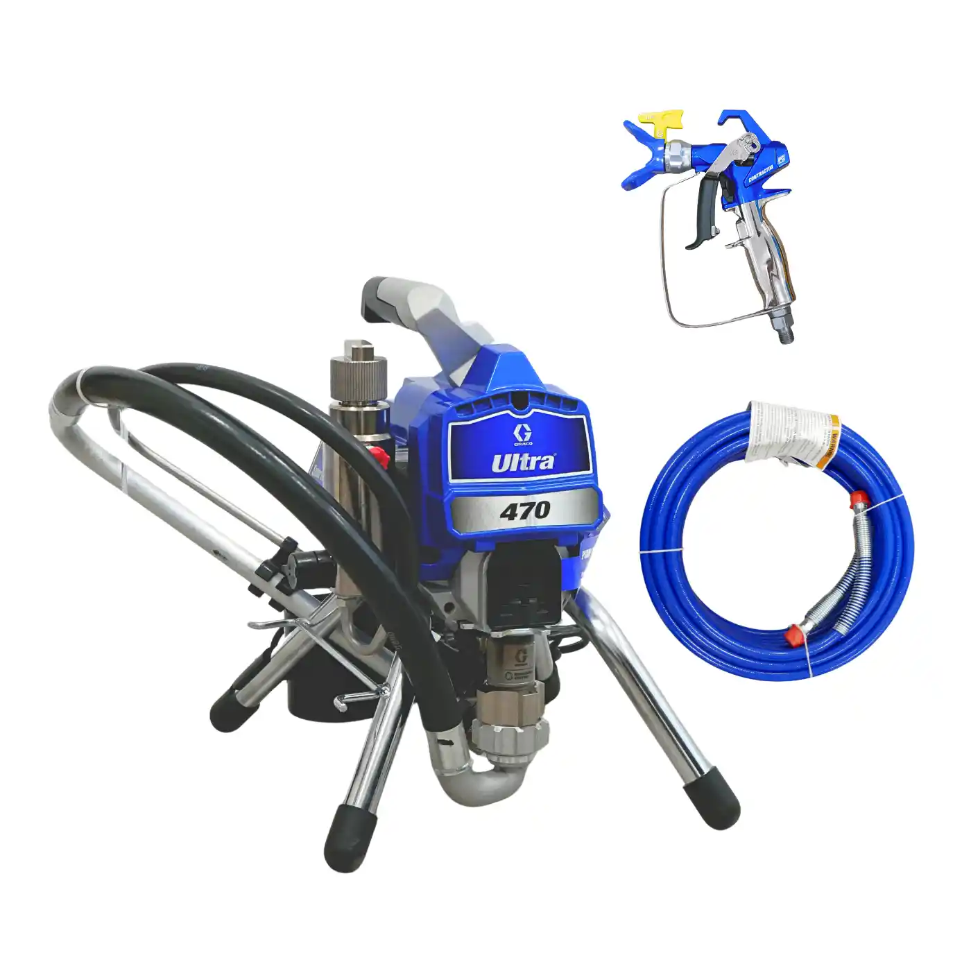 Pompa de Zugravit cu Var Manuala - Pompa de zugravit, vopsit, Graco ULTRA 470 Stand, airless, 230V