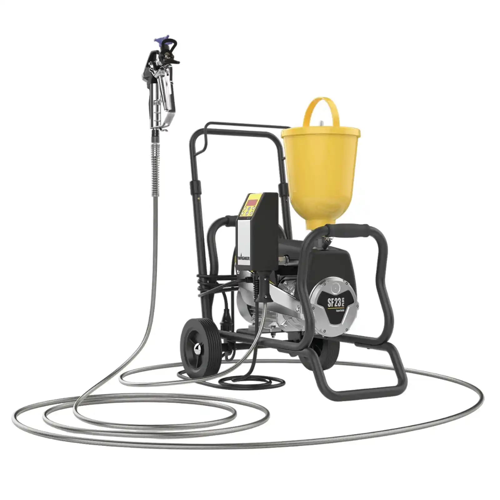 Pompe de zugravit, vopsit pentru proiecte mici 100-500 m2 - Pompa de zugravit, vopsit, SuperFinish 23 Plus TempSpray Spraypack cart 1.3 kW, airless,