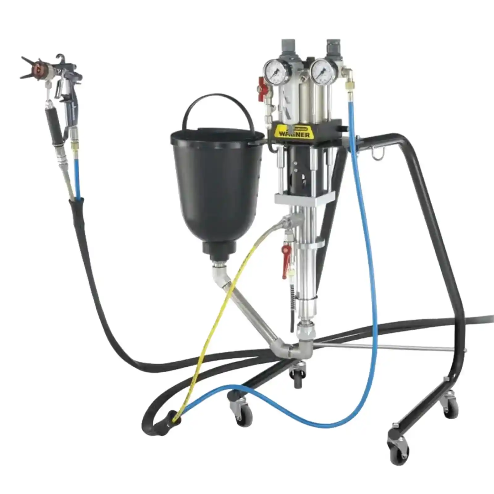 Pompa industriala de vopsit, metal si lemn, Wagner, FineFinish 20-30 Spraypack Stand, debit 1.8 l/min [1]