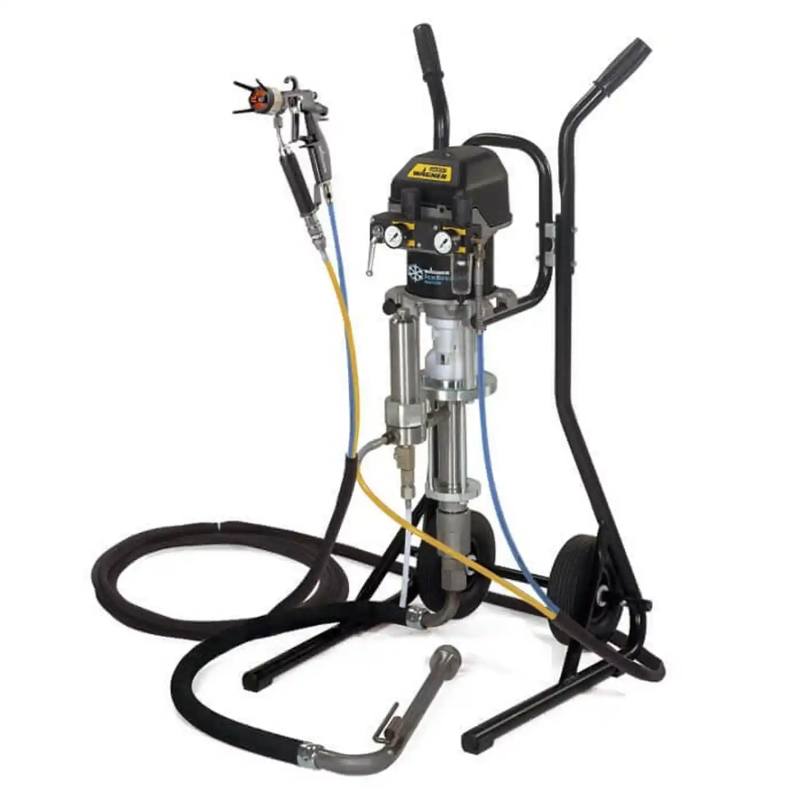 Pompa pneumatica de vopsit metal si lemn - Pompa industriala de vopsit, metal si lemn, Wagner, Puma 28-40, Spraypack Cart, debit 2.4 l/min