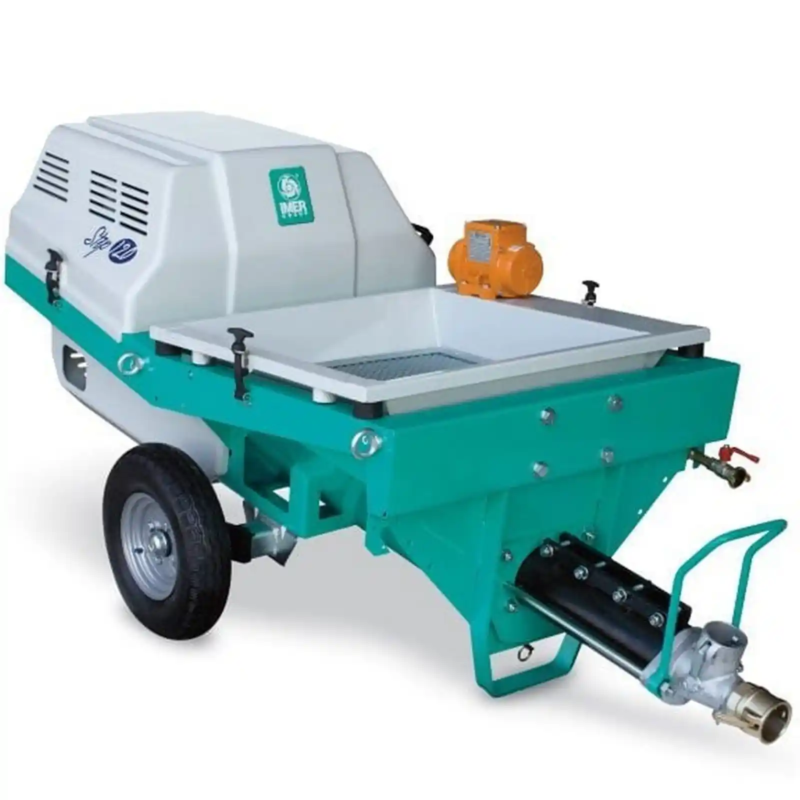 Pompa torcretare STEP120A , trifazica cu generator si motocompresor [1]