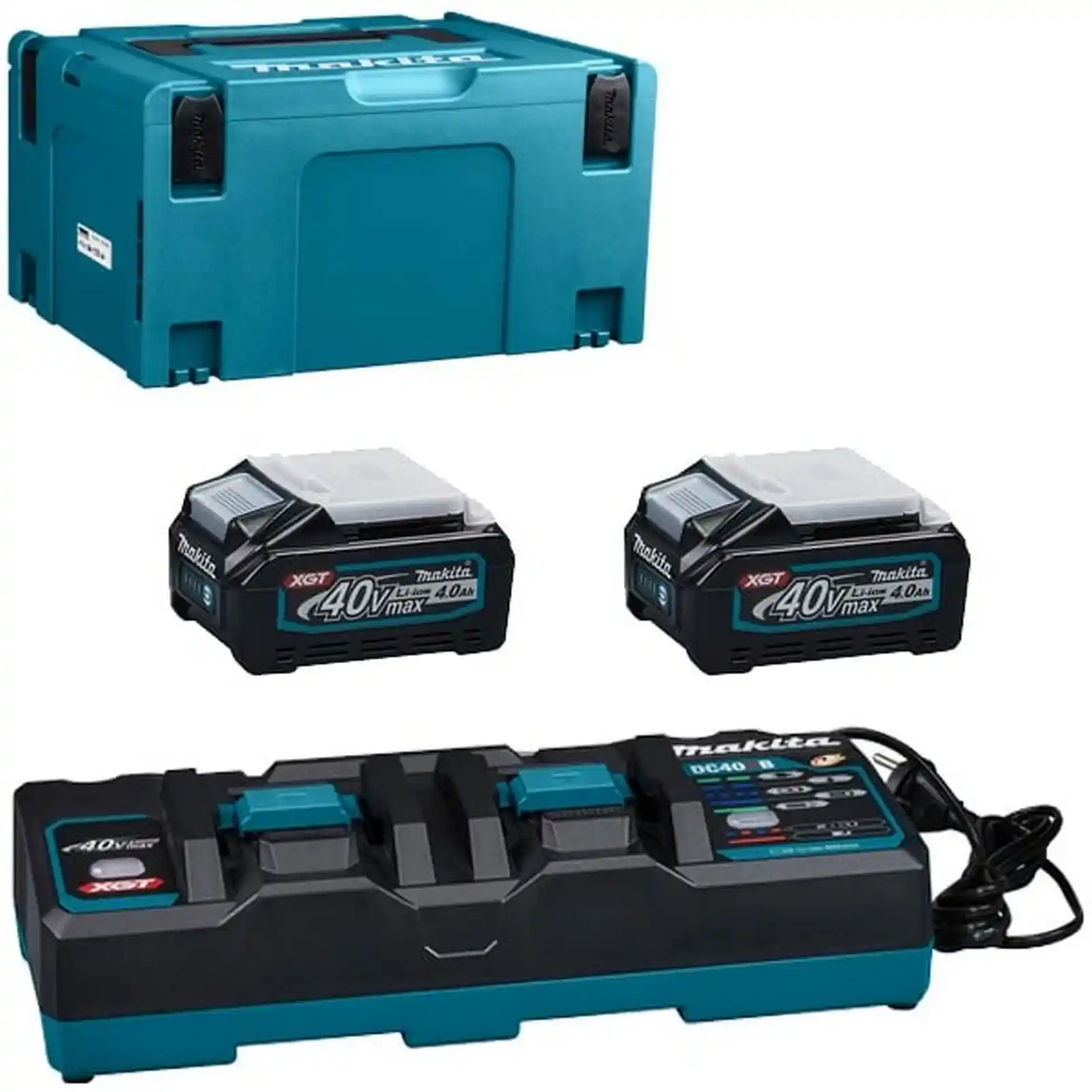 Accesorii Makita - PSK XGT (2xBL4040 + DC40RB + MAKPAC), Makita