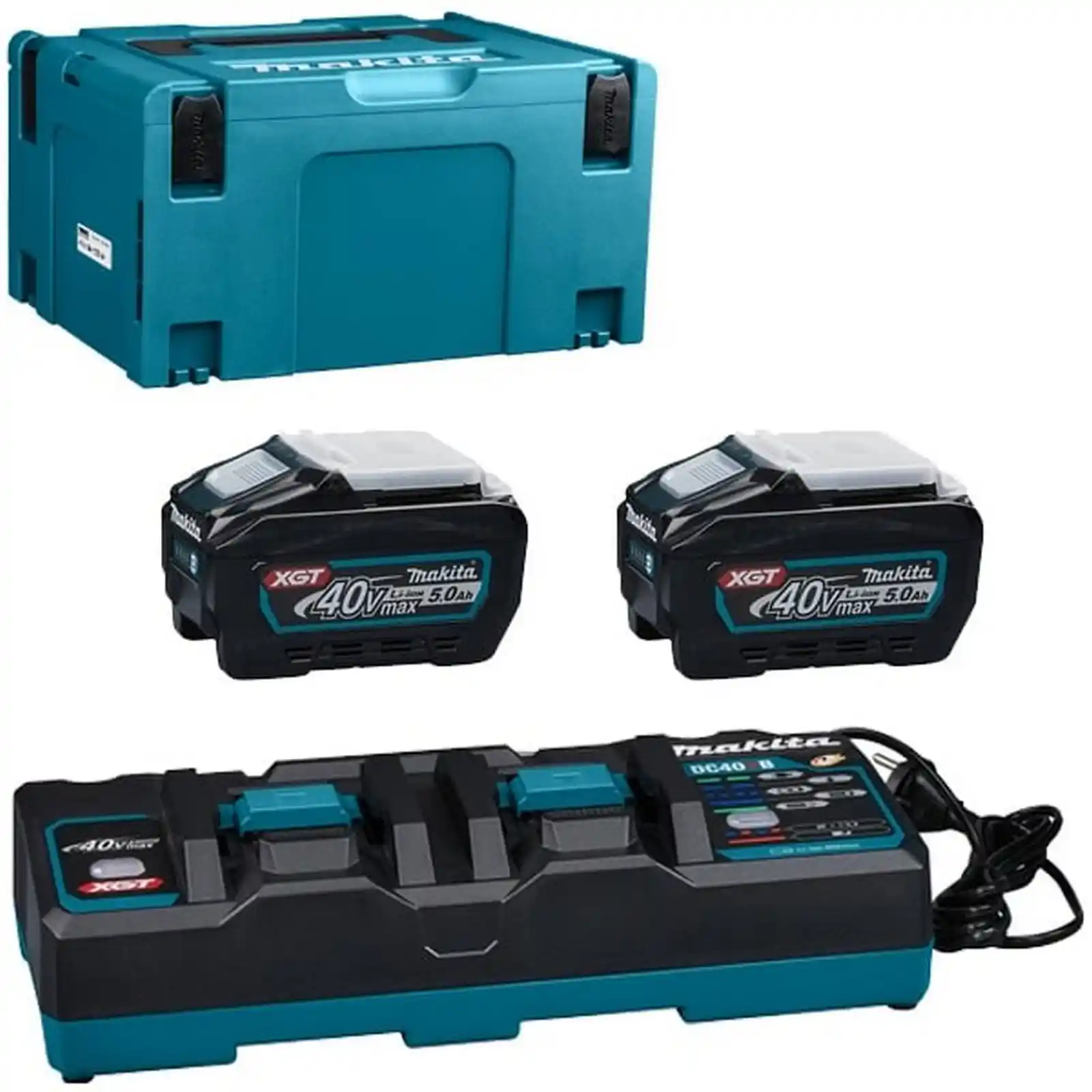 Accesorii diverse - PSK XGT (2xBL4050F + DC40RB + MAKPAC), Makita