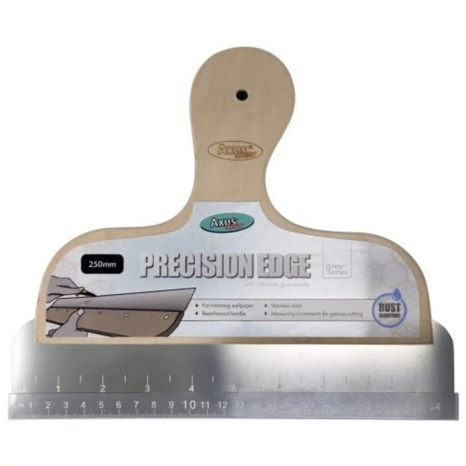 Accesorii si unelte de zugravit, gletuit - Rigla dreapta Precision Edge, 250 mm, Axus