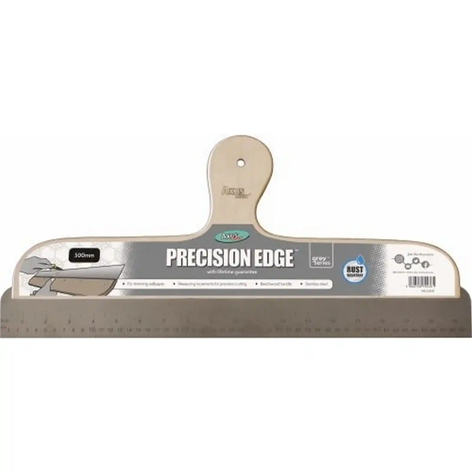 Accesorii si unelte de zugravit, gletuit - Rigla dreapta Precision Edge, 500 mm, Axus
