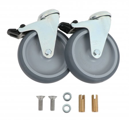 Unelte si scule Mirka - Roata 100 mm cu frana pentru DE 1242, 2 buc/pachet, Mirka