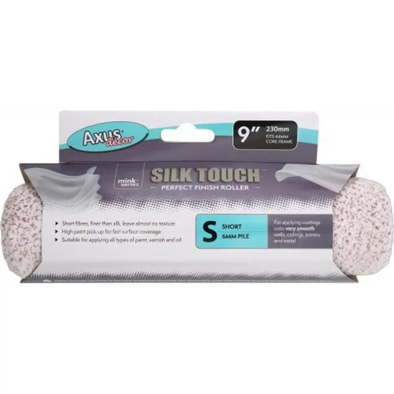 Rola trafalet Silk Touch, 6 mm nap scurt, 23 cm, Axus [1]