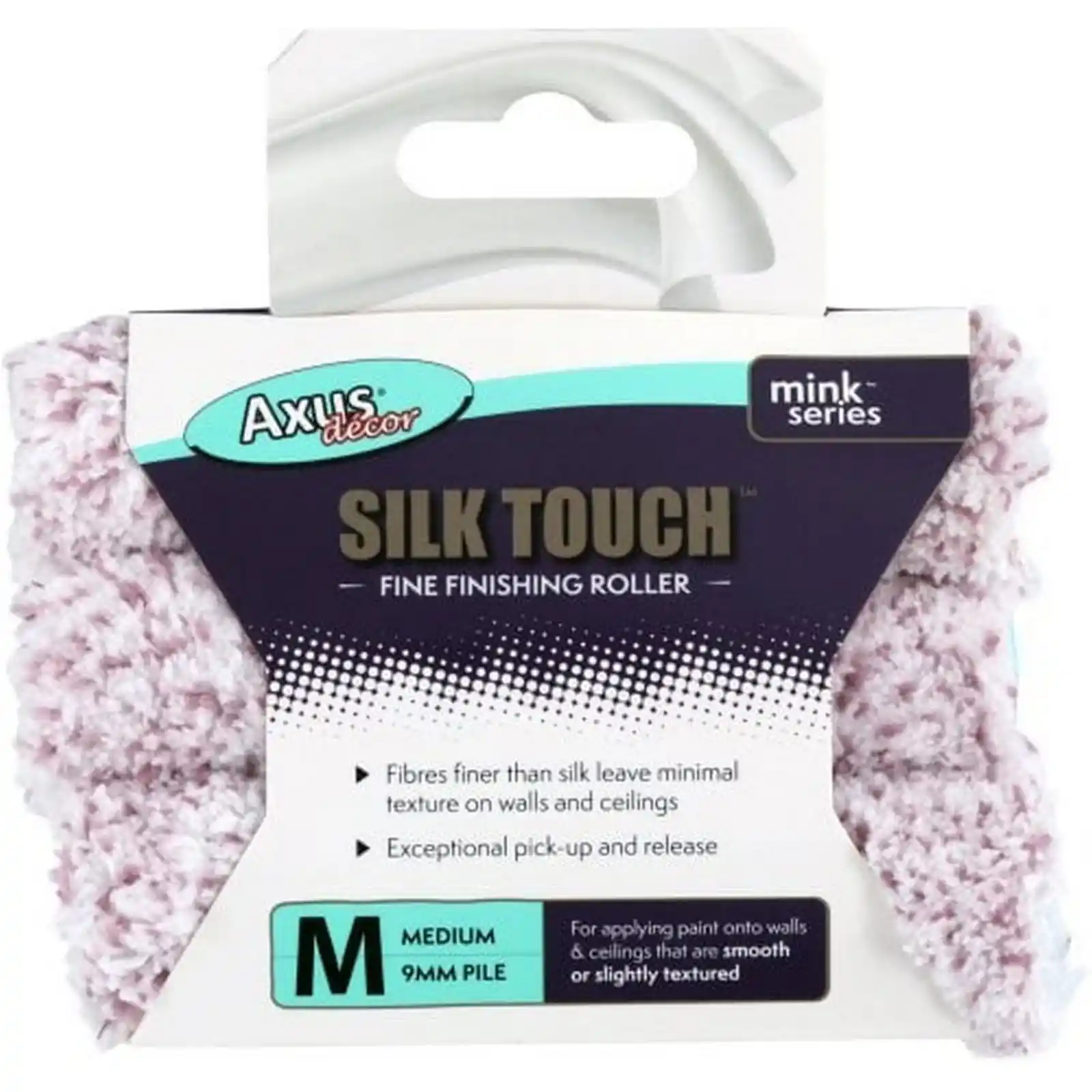 Trafaleti si Role - Rola trafalet Silk Touch, 9 mm nap medii, 10 cm; pachet triplu, Axus