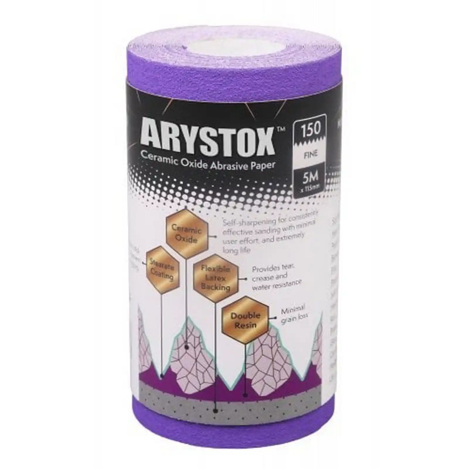 Promotii si oferte - Rulou de hartie abraziva Arystox, P150, 5 m x 115 mm, Axus