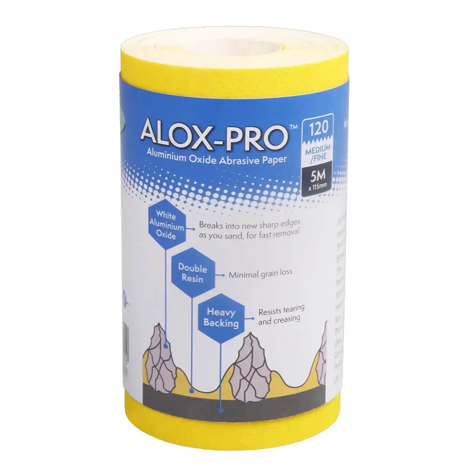 Promotii Unelte si accesorii de zugravit gletuit tencuit - Rulou de hartie abraziva Pro-Finish, P120, 5 m x 115 mm, Axus