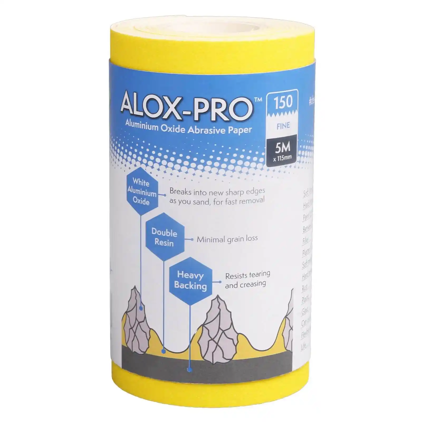 Rulou de hartie abraziva Pro-Finish, P150, 5 m x 115 mm, Axus [0]