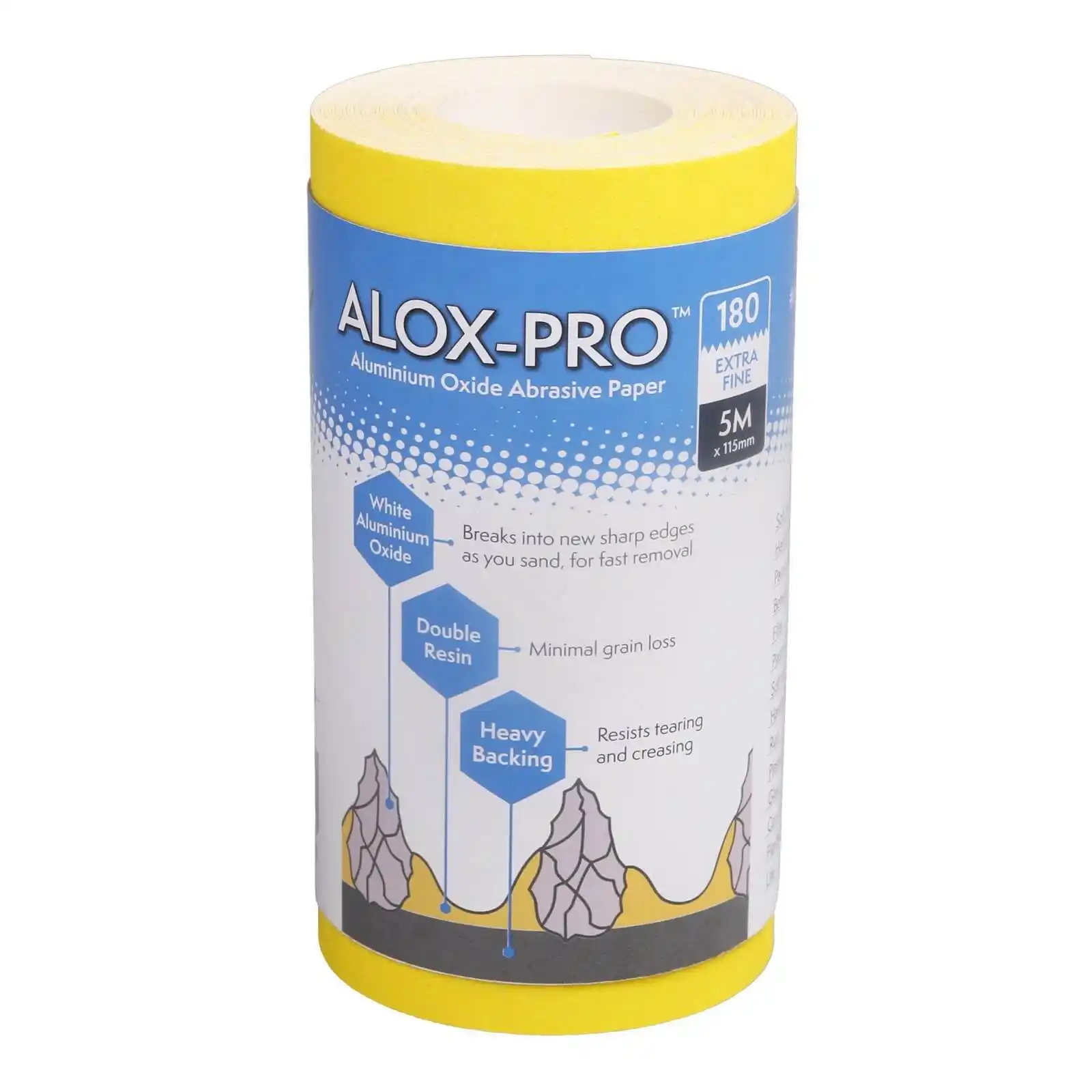 Promotii Unelte si accesorii de zugravit gletuit tencuit - Rulou de hartie abraziva Pro-Finish, P180, 5 m x 115 mm, Axus