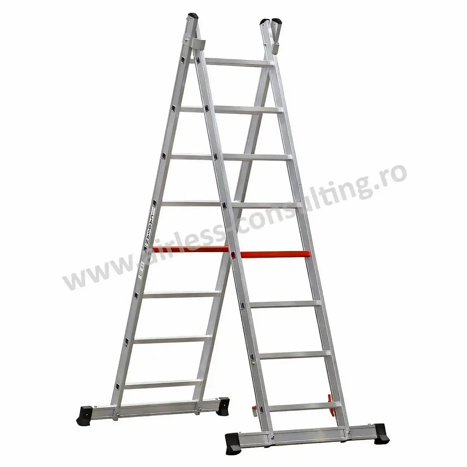 Scari profesionale - Schela mobila profesionala, aluminiu, TelePL PL002, Bisonte, inaltime 4.4 m