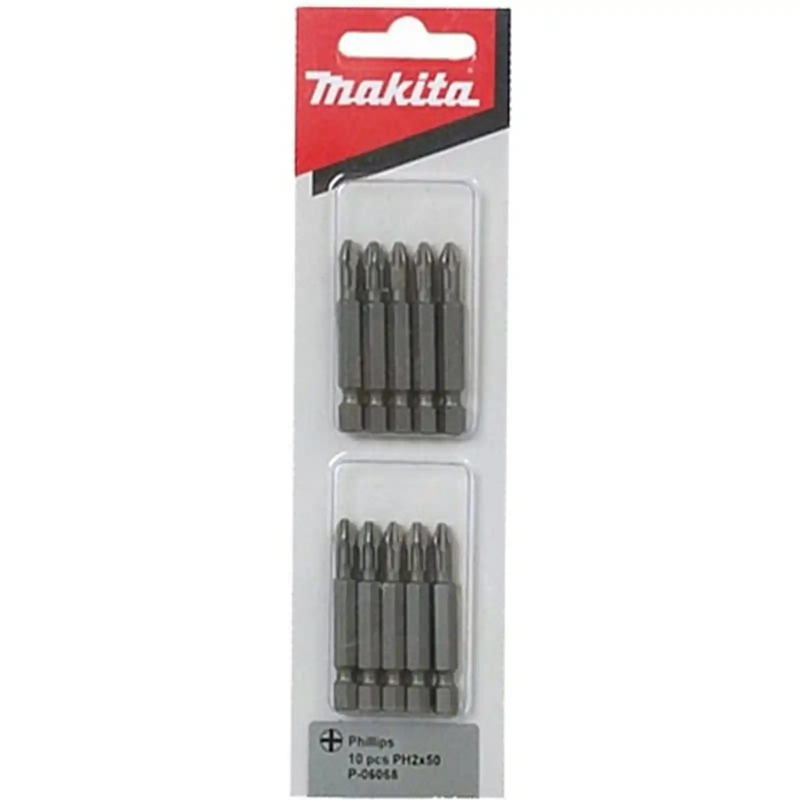 Bit pentru insurubat Makita - SET 10 BITI CRV IMPACT 1/4"" PH2X50MM, Makita