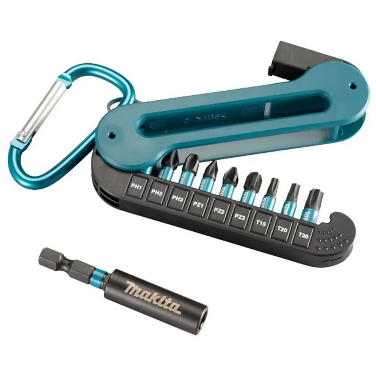 Bit pentru insurubat Makita - SET 10 BITI IMPACT BLACK 1/4 CUTIE PLAST, Makita