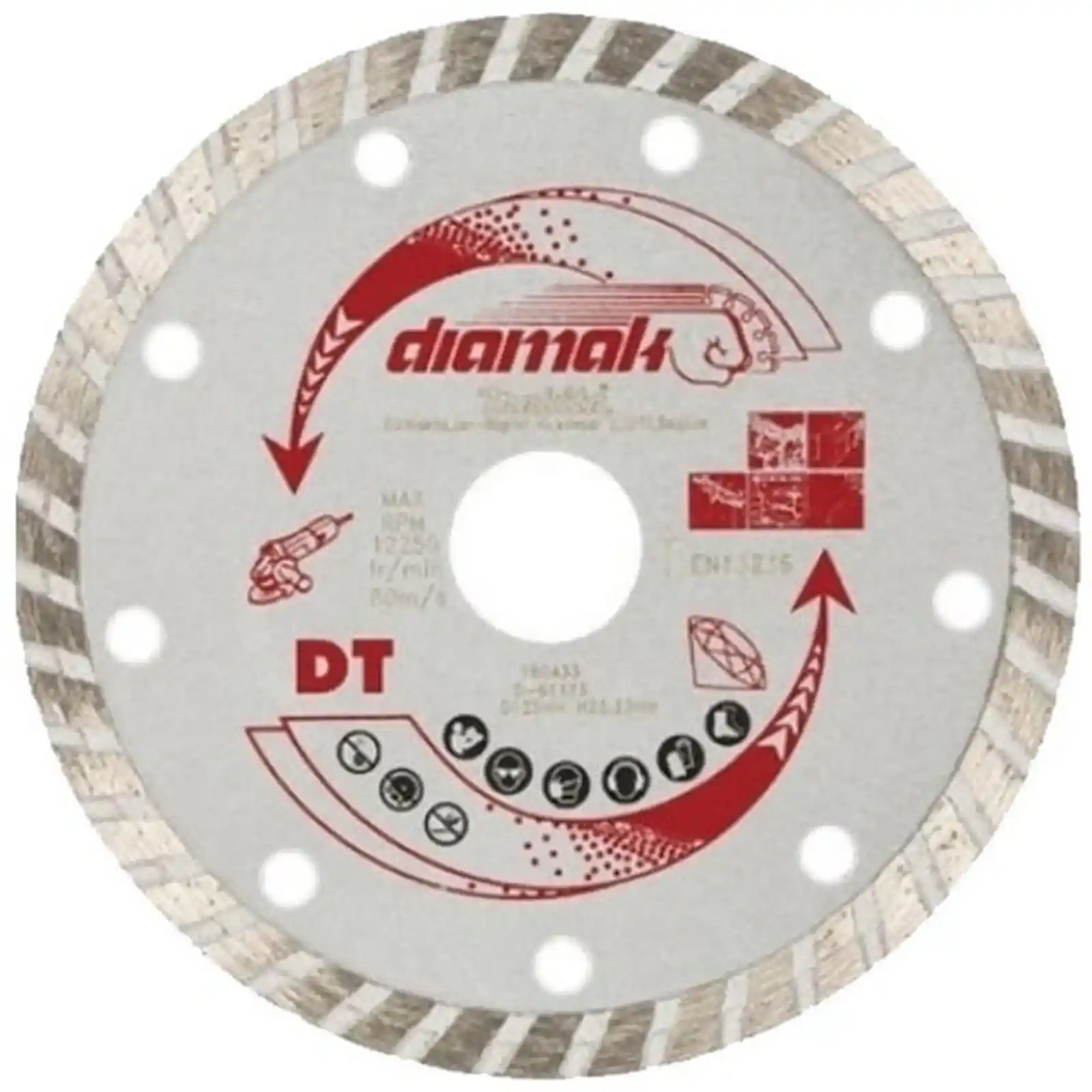 Accesorii Makita - SET 10 DISCURI DIAMANTATE OND. 125x22x7, Makita