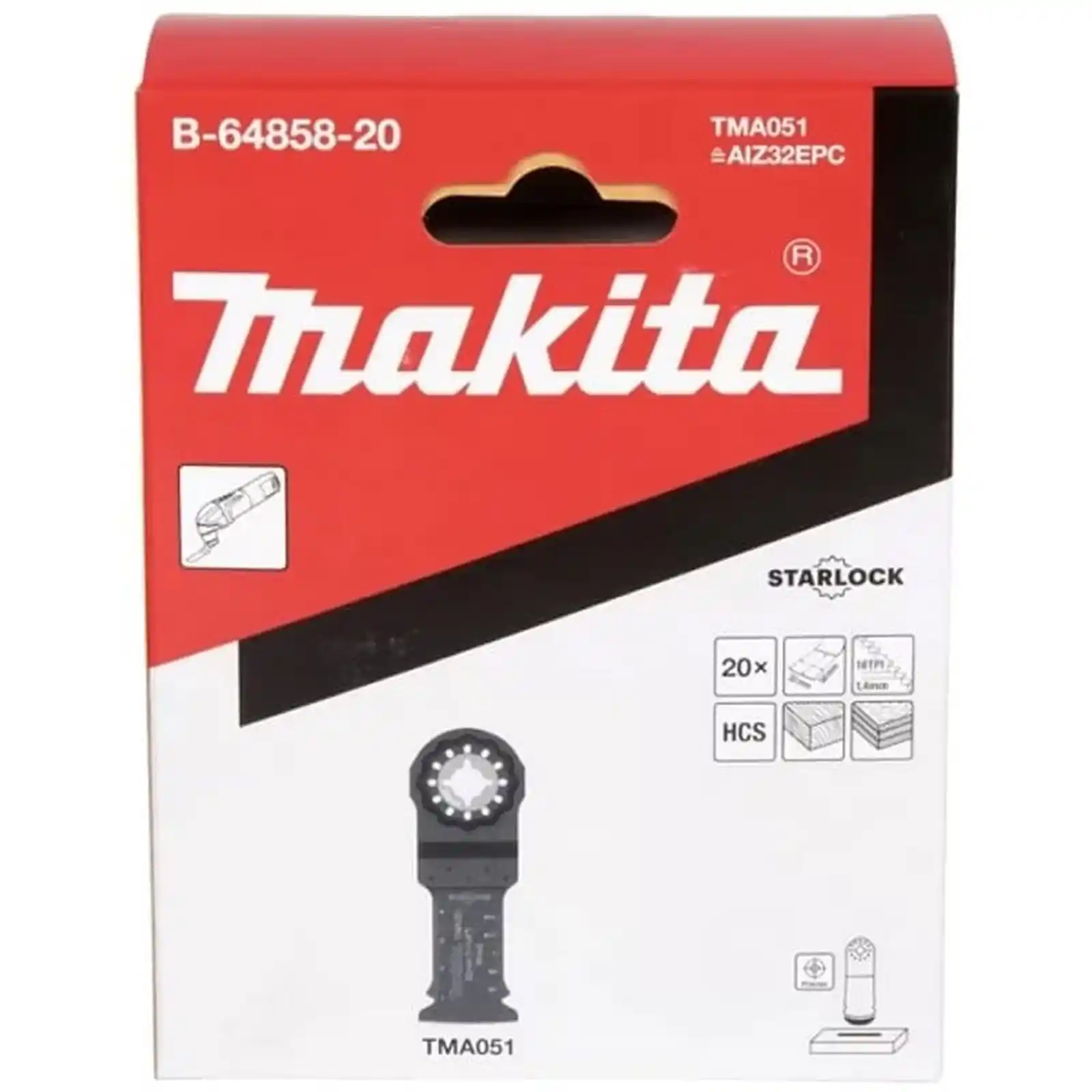 Accesorii Makita - SET 20 BUC PANZA TM HCS 18TPI 50X32MM, Makita