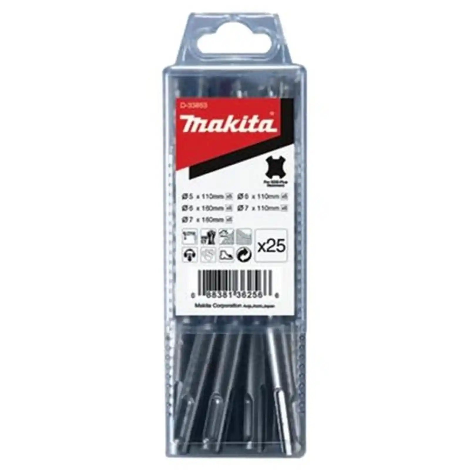 Accesorii Makita - SET 25 BURGHIE 5/6/7x110 7x160 SDS-PLUS, Makita