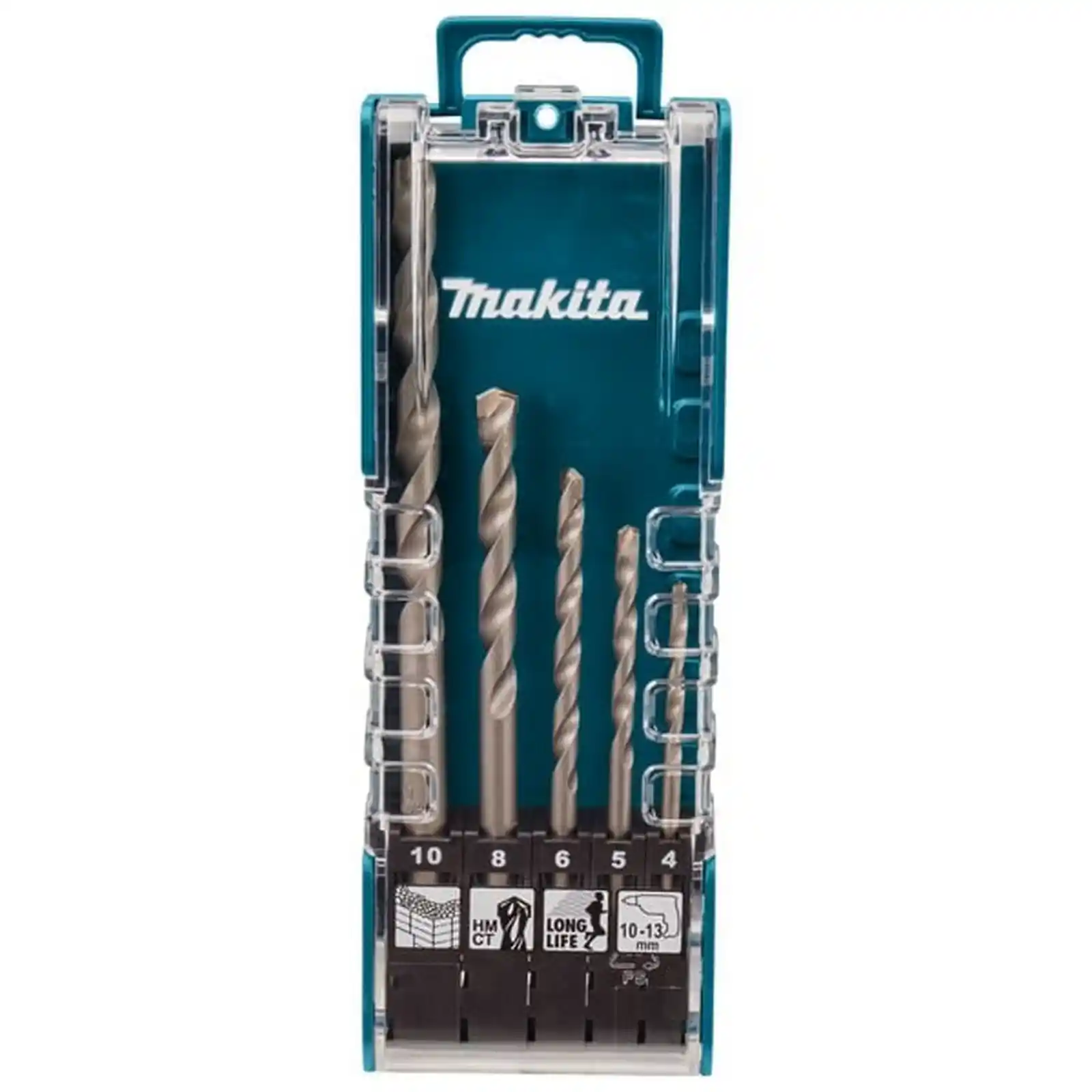 Accesorii diverse - SET 5 BURGHIE ZIDARIE CILINDRICE 4-10MM, Makita