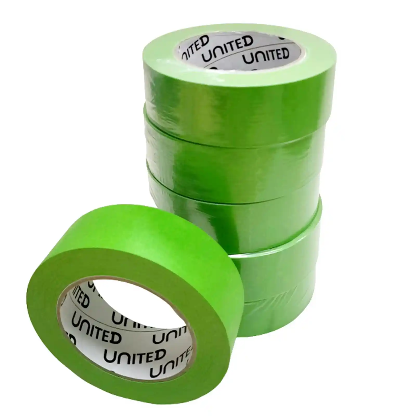 Mascare si Protectie - Set 6 benzi de mascare, UNITED GREEN, 36mm x 50m, profesionala pentru zugravi