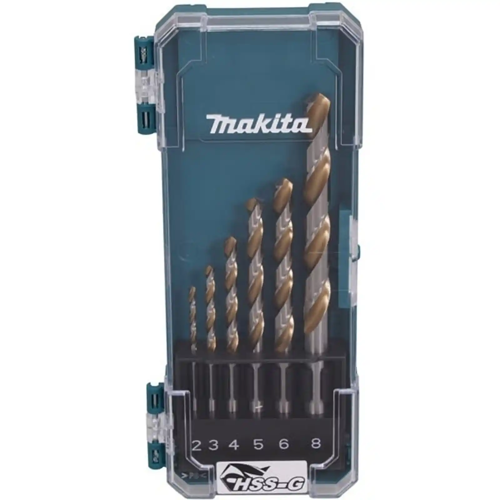Accesorii Makita - SET 6 BURGHIE HSS-G TITANIU 2,3,4,5,6,8, Makita