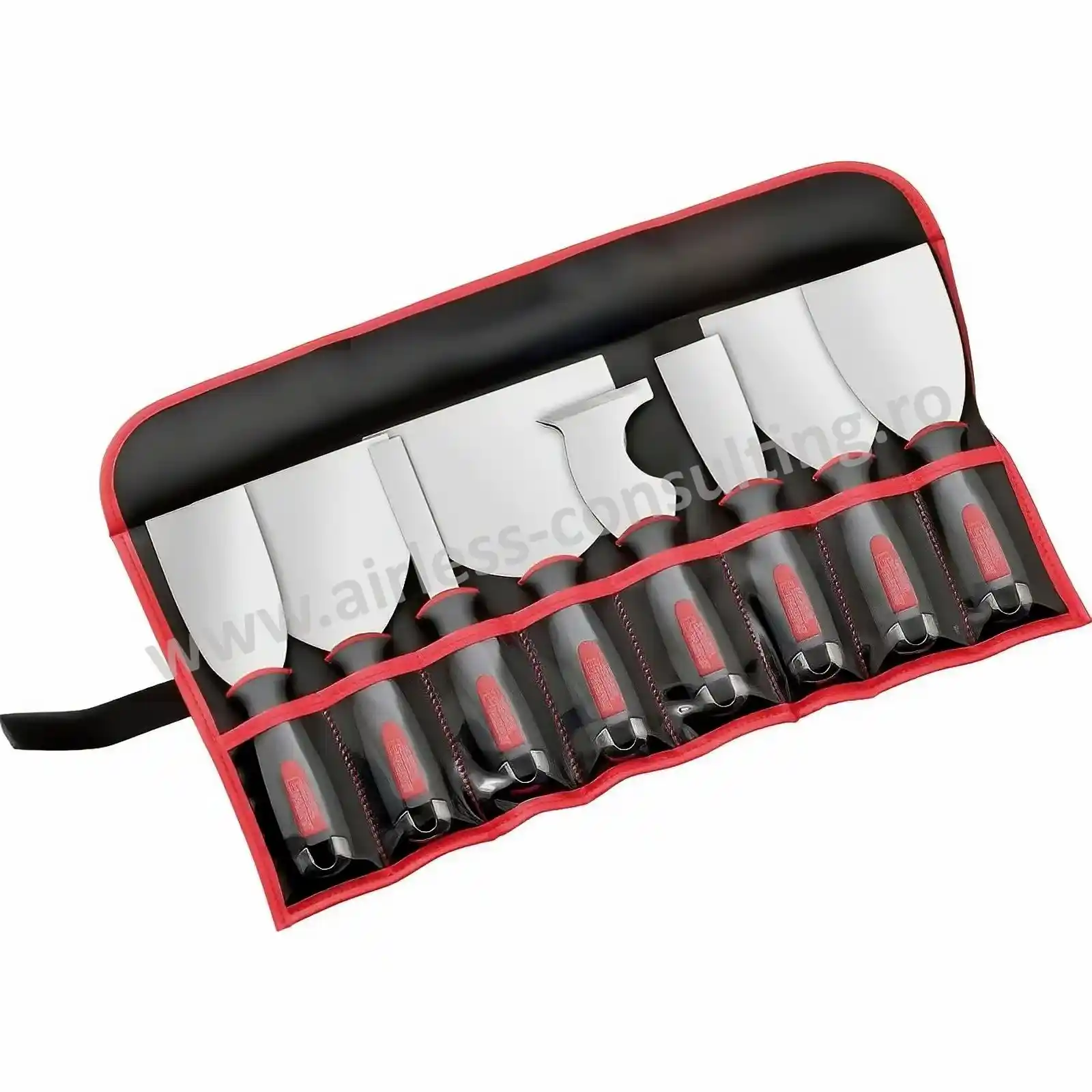 Accesorii si unelte de zugravit, gletuit - Set 7 spacluri Profesionale si cu cutit multifunctional, LOutil Parfait, 2, 4, 6, 8, 10, 12, 15 cm, 1 cutit