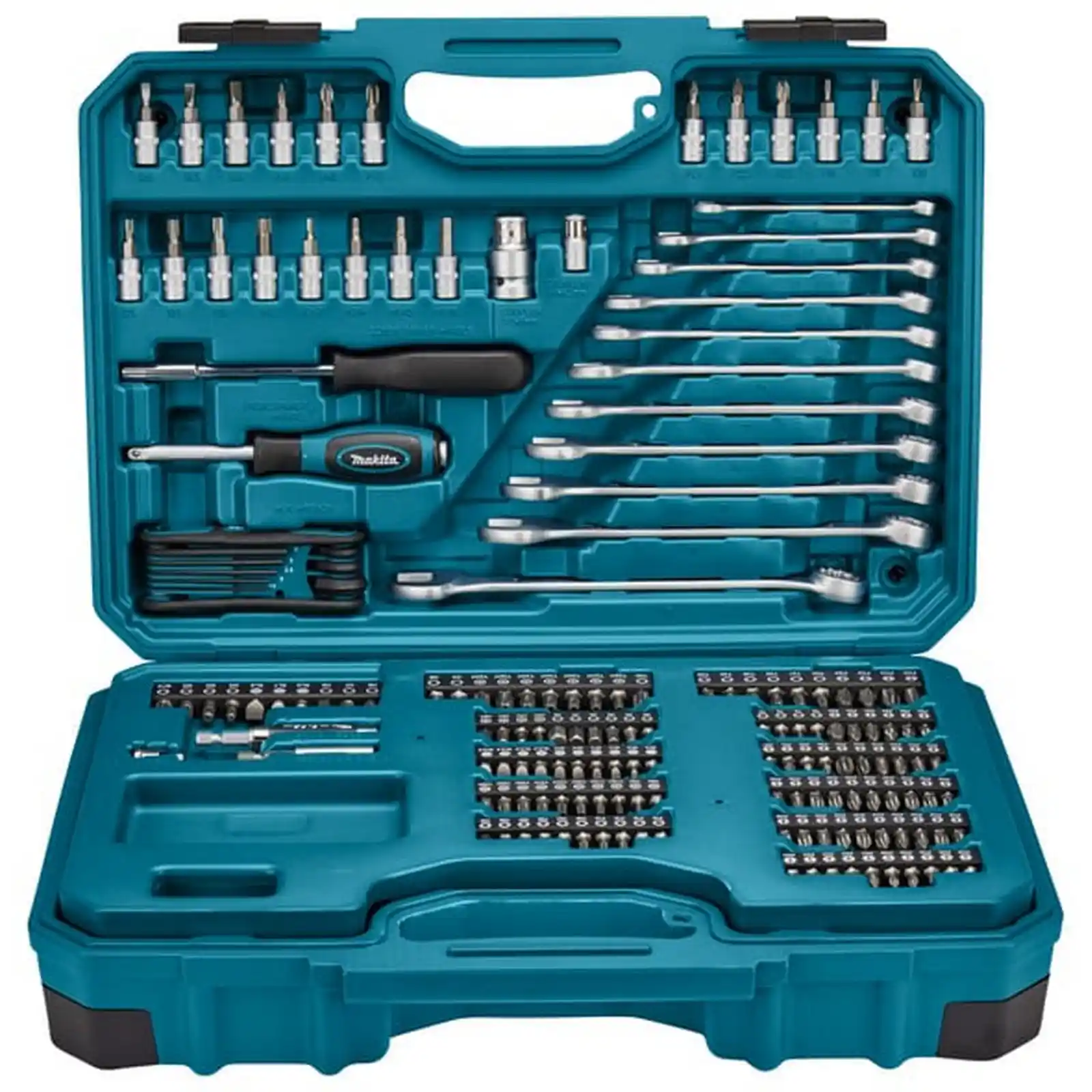 Accesorii Makita - Set accesorii si scule de mana, 221 de piese, Makita