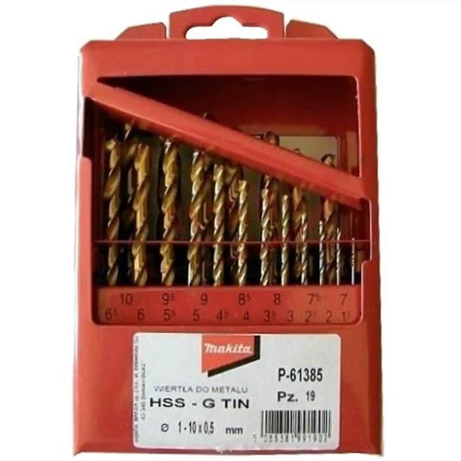 Accesorii Makita - SET BURGHIE METAL HSS-TIN1-10MM 19 PIESE, Makita