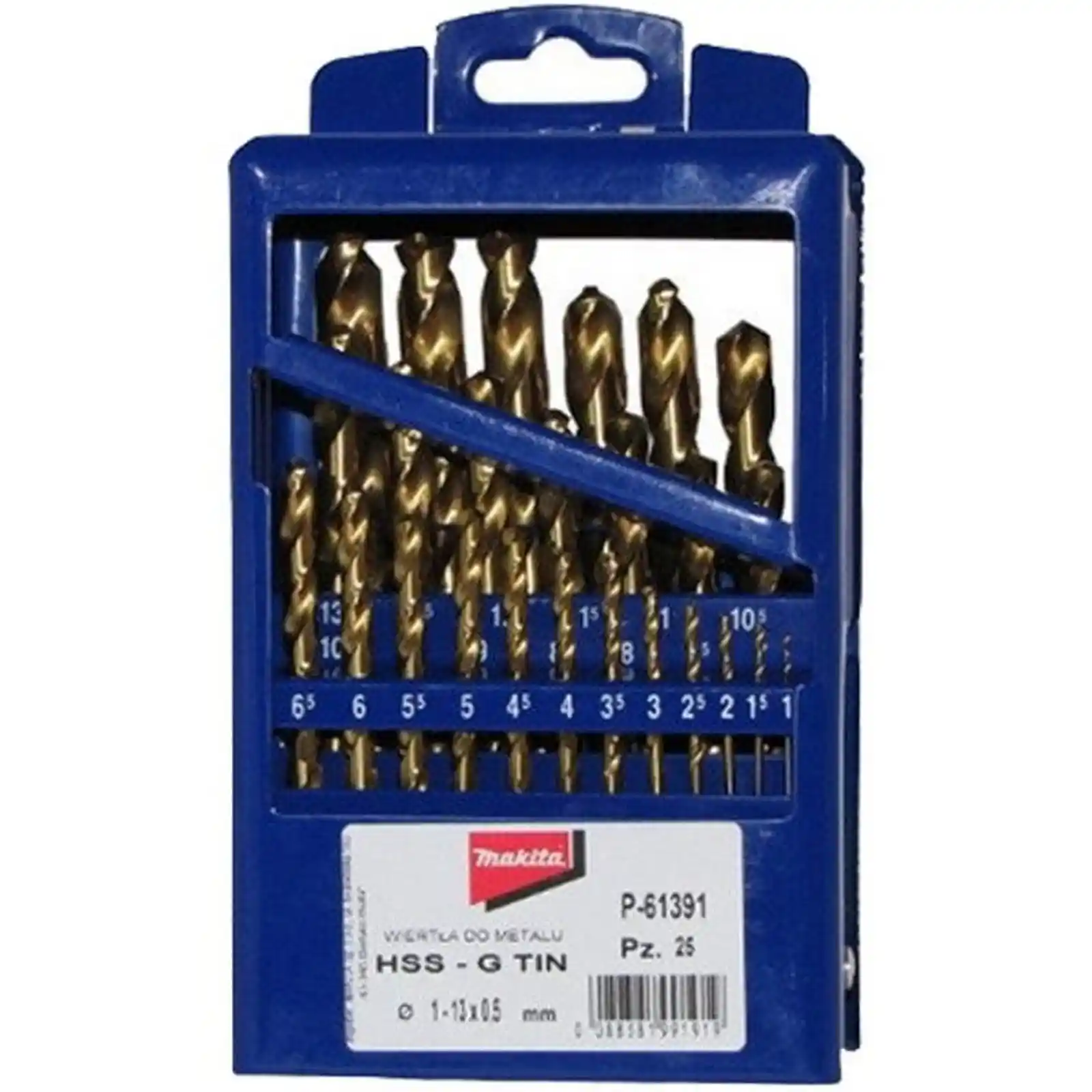 Accesorii Makita - SET BURGHIE METAL HSS-TIN1-13MM 25 PIESE, Makita
