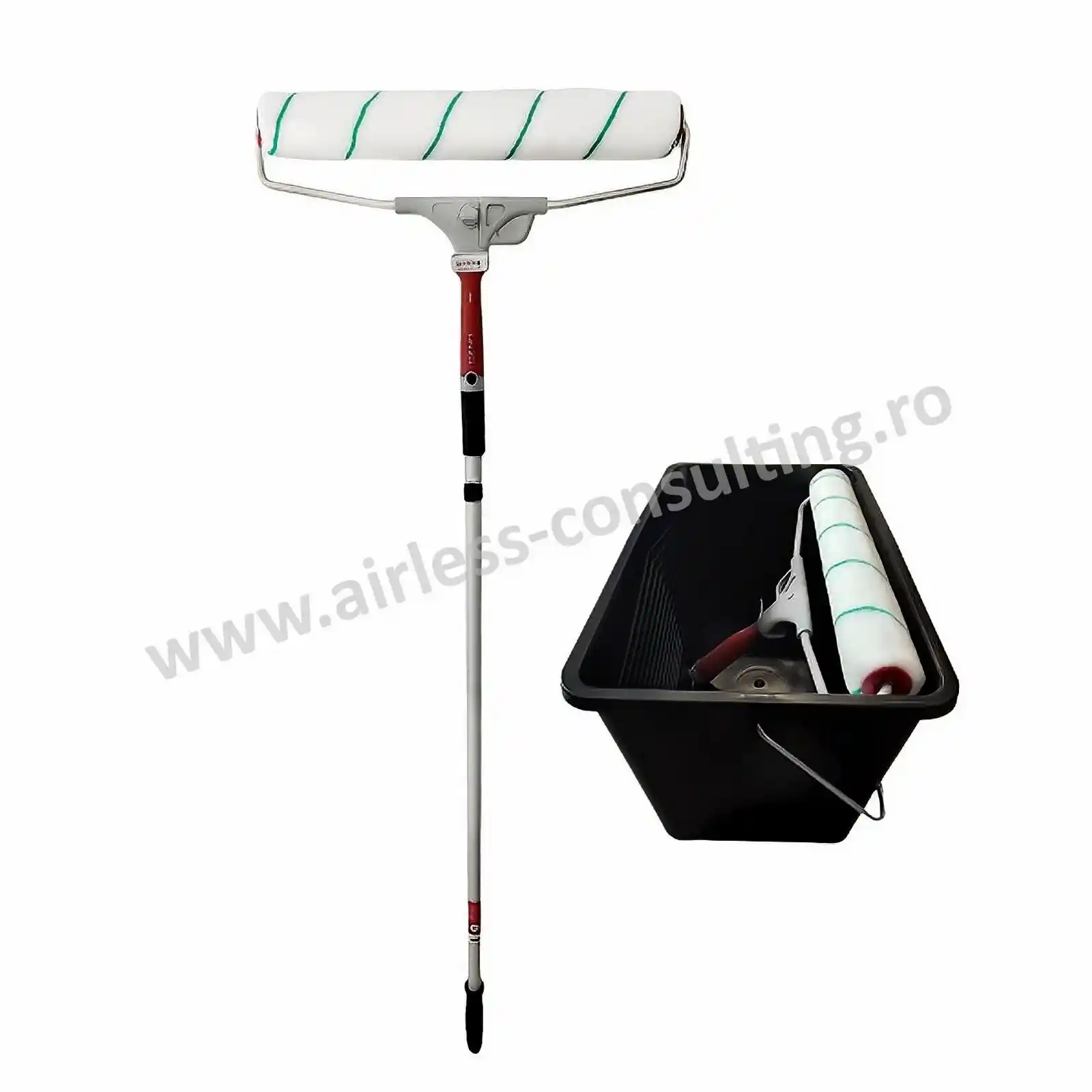 Set complet trafalet 45 cm cu prelungitor 115-197 cm si galeata Anza [1]