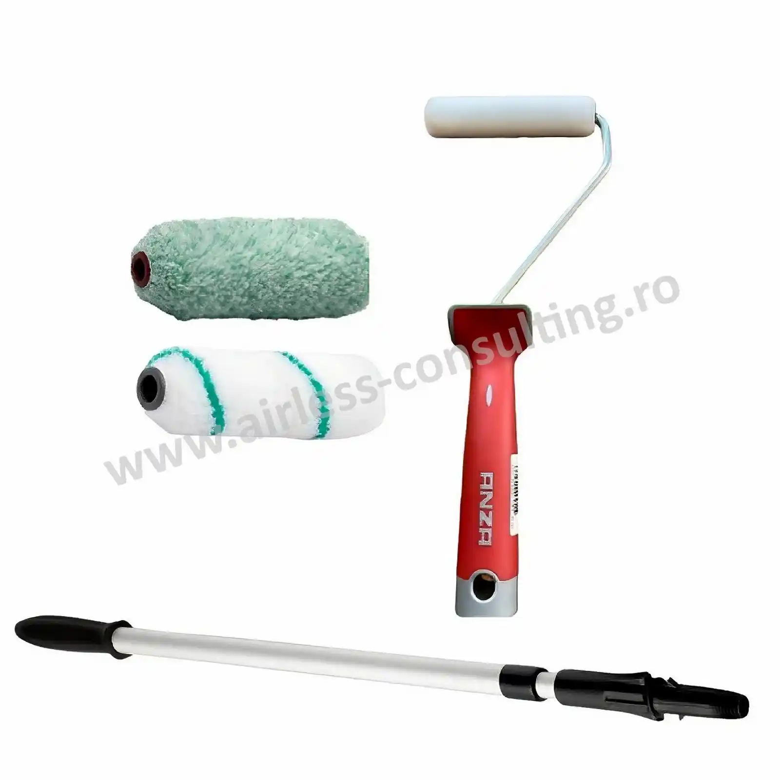 Trafaleti - Set complet trafalet, Anza, Mini 10 cm cu prelungitor 115 cm