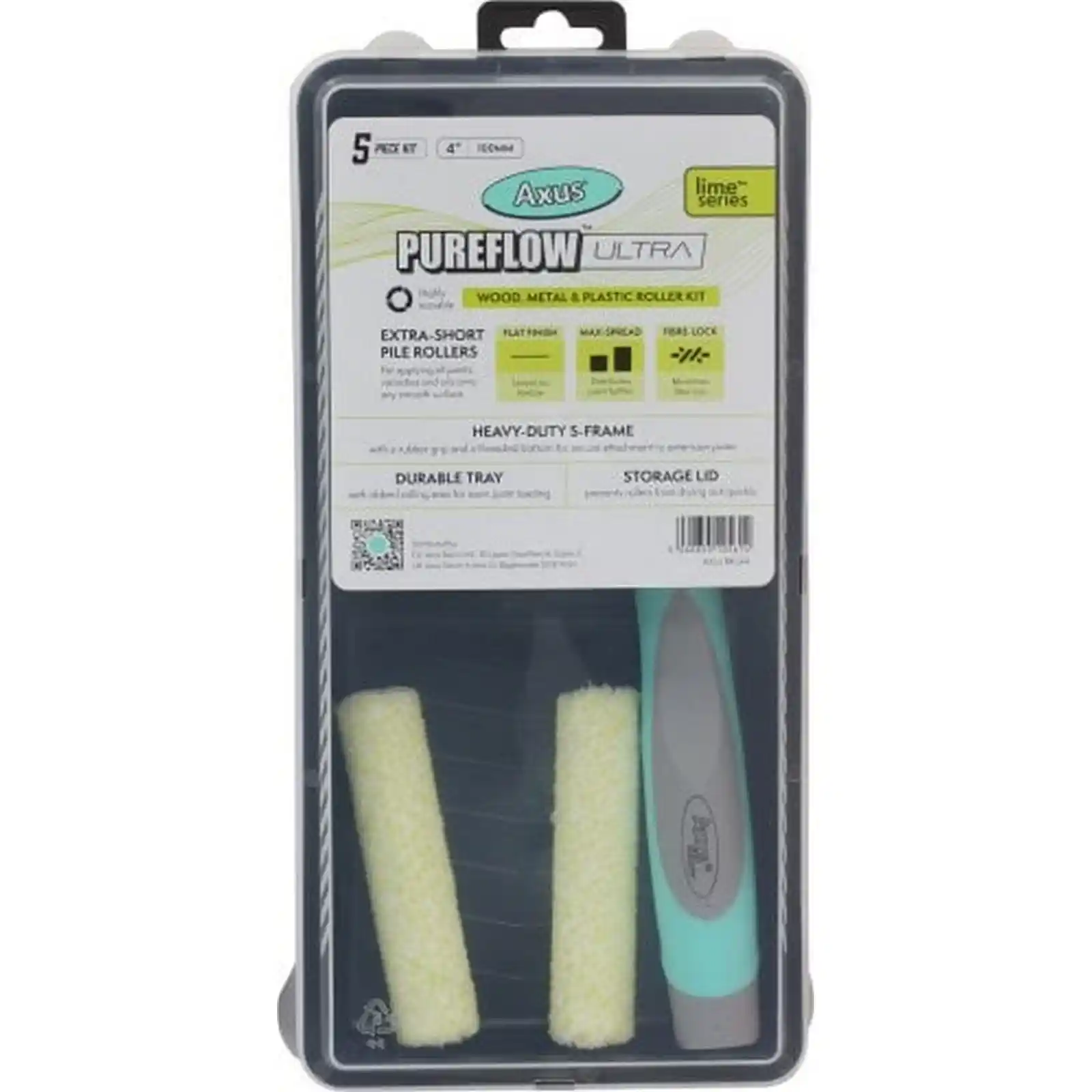 Trafaleti si Role - Set de rola trafalet Pureflow Ultra (2 x rola, maner, tava, capac), 10 cm, Axus