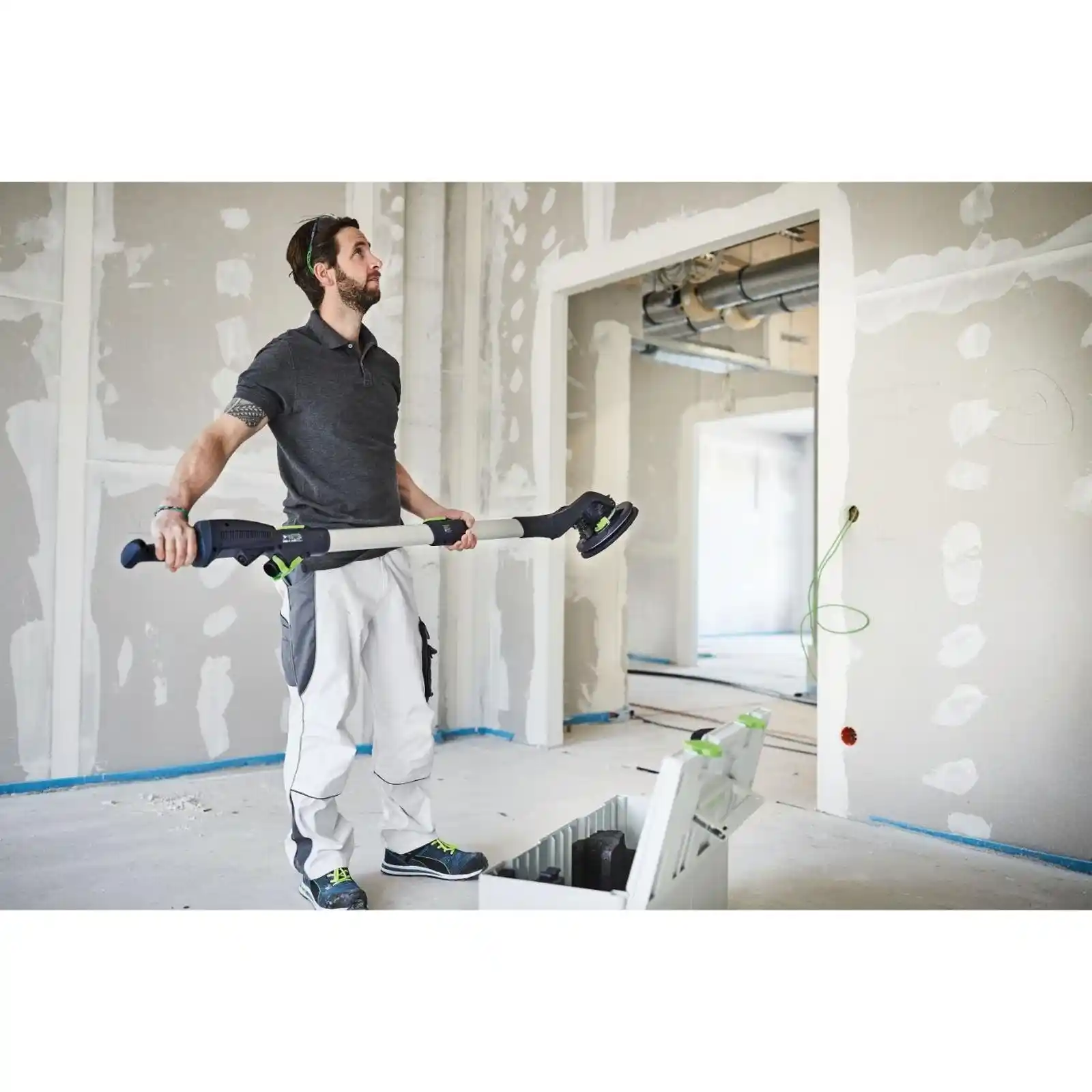 Slefuitor de glet, girafa, PLANEX LHS 2, 225, EQI cu aspirator si stativ CTL 36 AC RENOFIX, Festool [10]