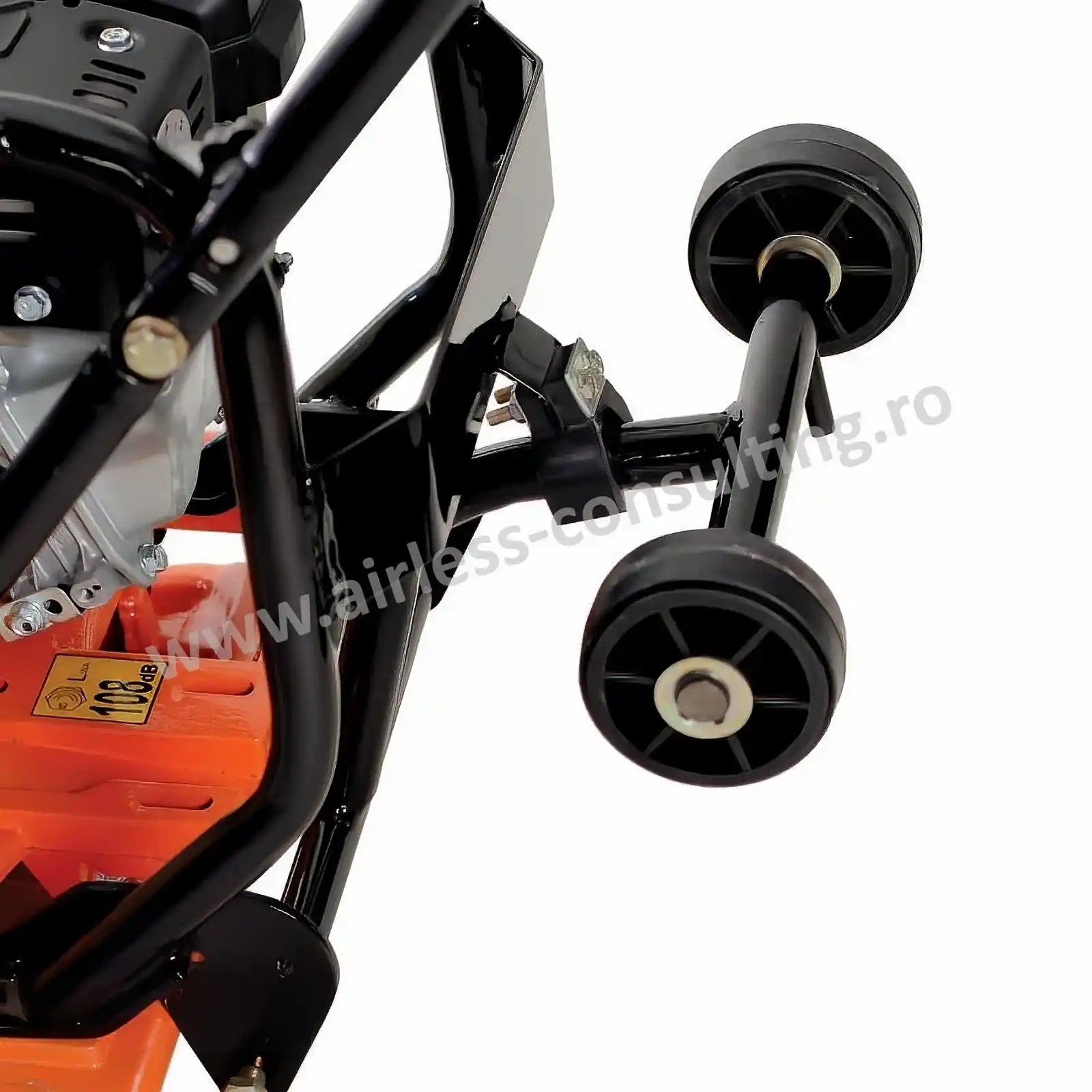 Utilaje profesionale constructii - Set roti pentru transport placa compactoare PC65