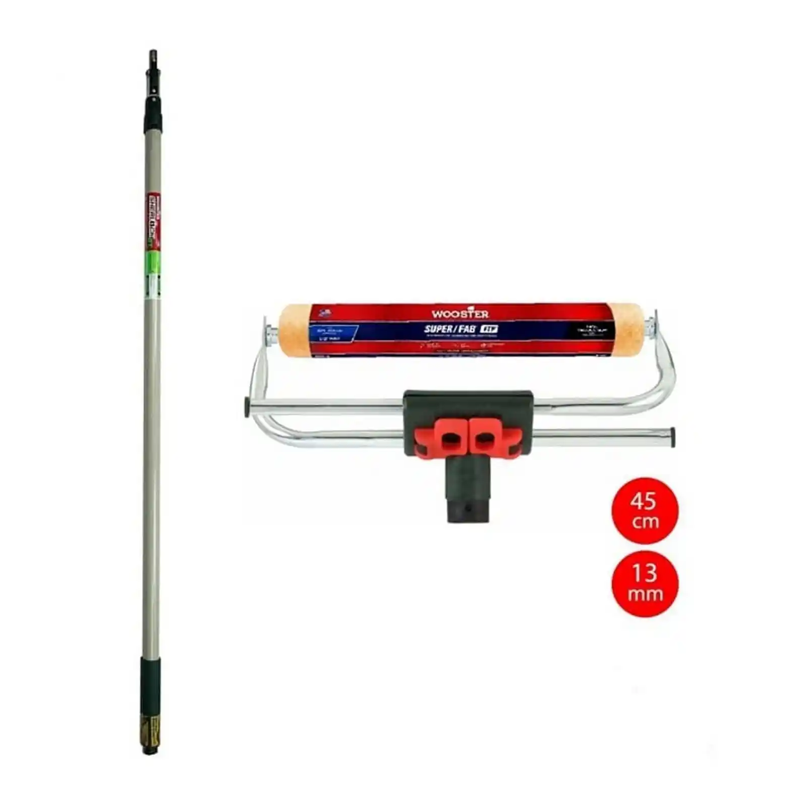 Accesorii si unelte de zugravit, gletuit - Set trafalet 45 cm, SUPER FAB FTP, 13 mm, prelungitor 75-120 cm, Sherlock GT, Wooster