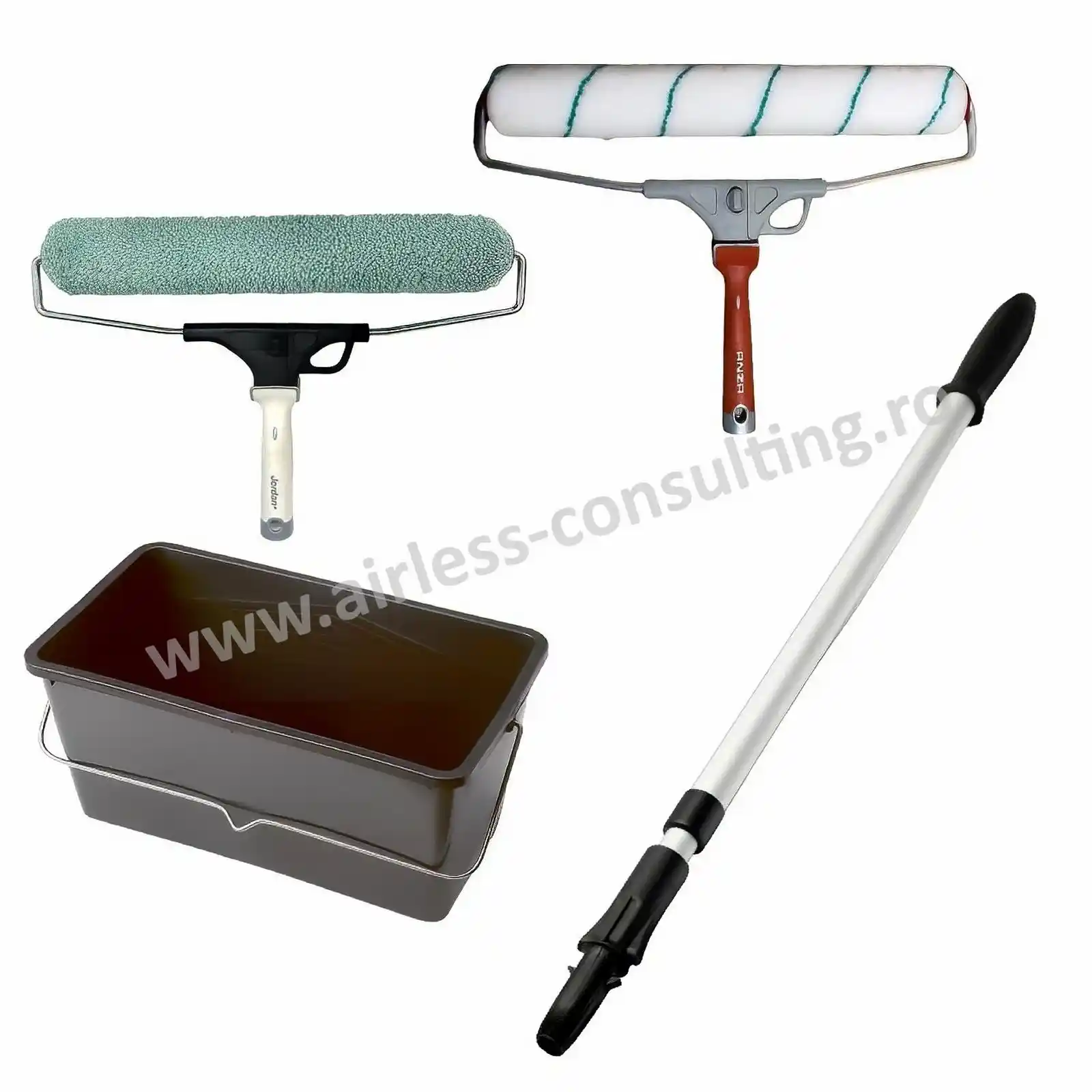 Trafaleti - Set trafaleti profesionali, Anza, cu galeata si prelungitor, 115-197cm