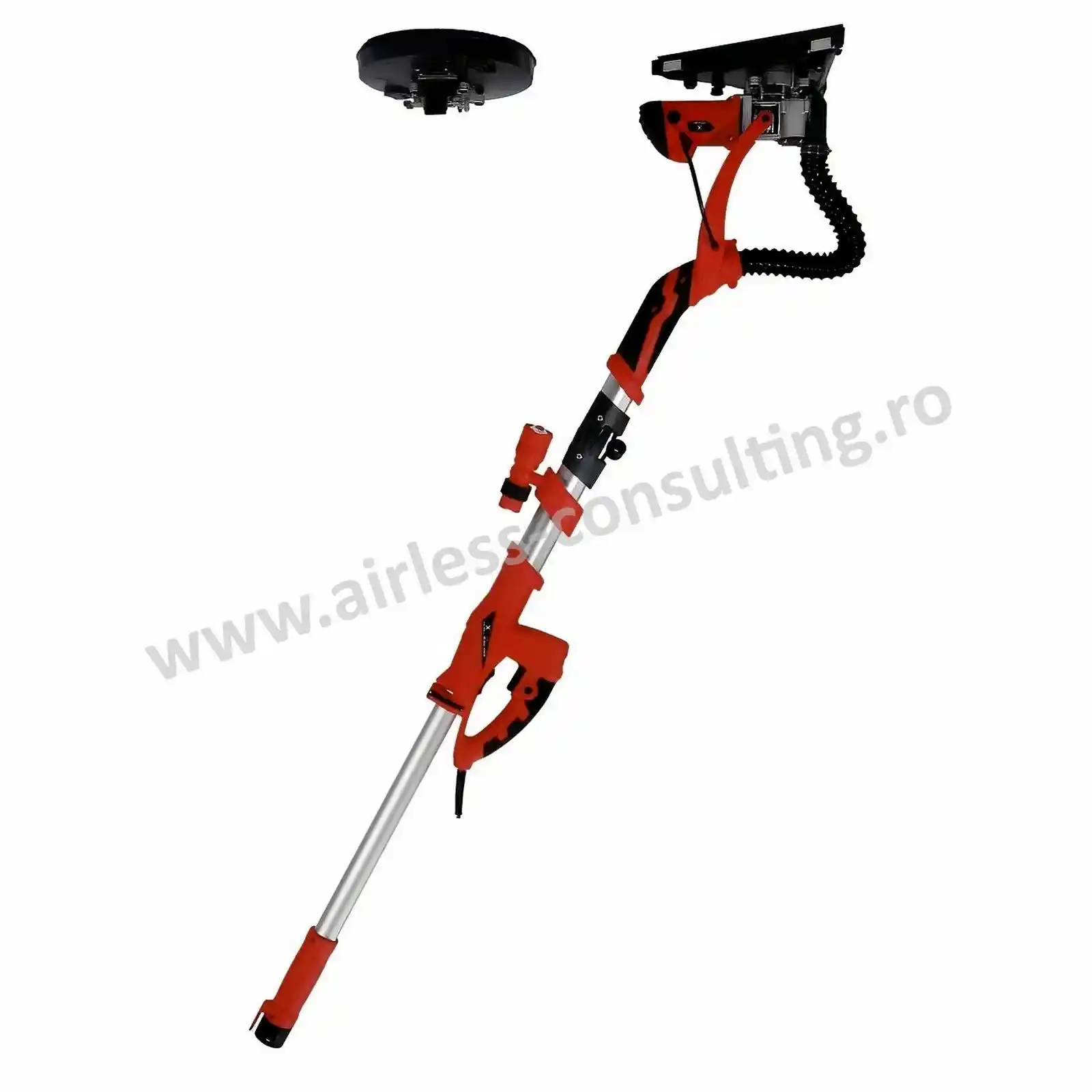 Accesorii si unelte de zugravit, gletuit - Slefuitor pereti, cu maner telescopic, Bisonte, SP 3001GP, disc 225 mm, 710 W