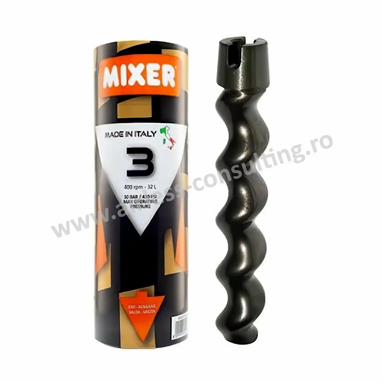 Snec tencuiala, mortar, adeziv, glet - Snec, Stator + Rotor, Mixer, numarul 3, pentru pompa de tencuit trifazica, debit 32l