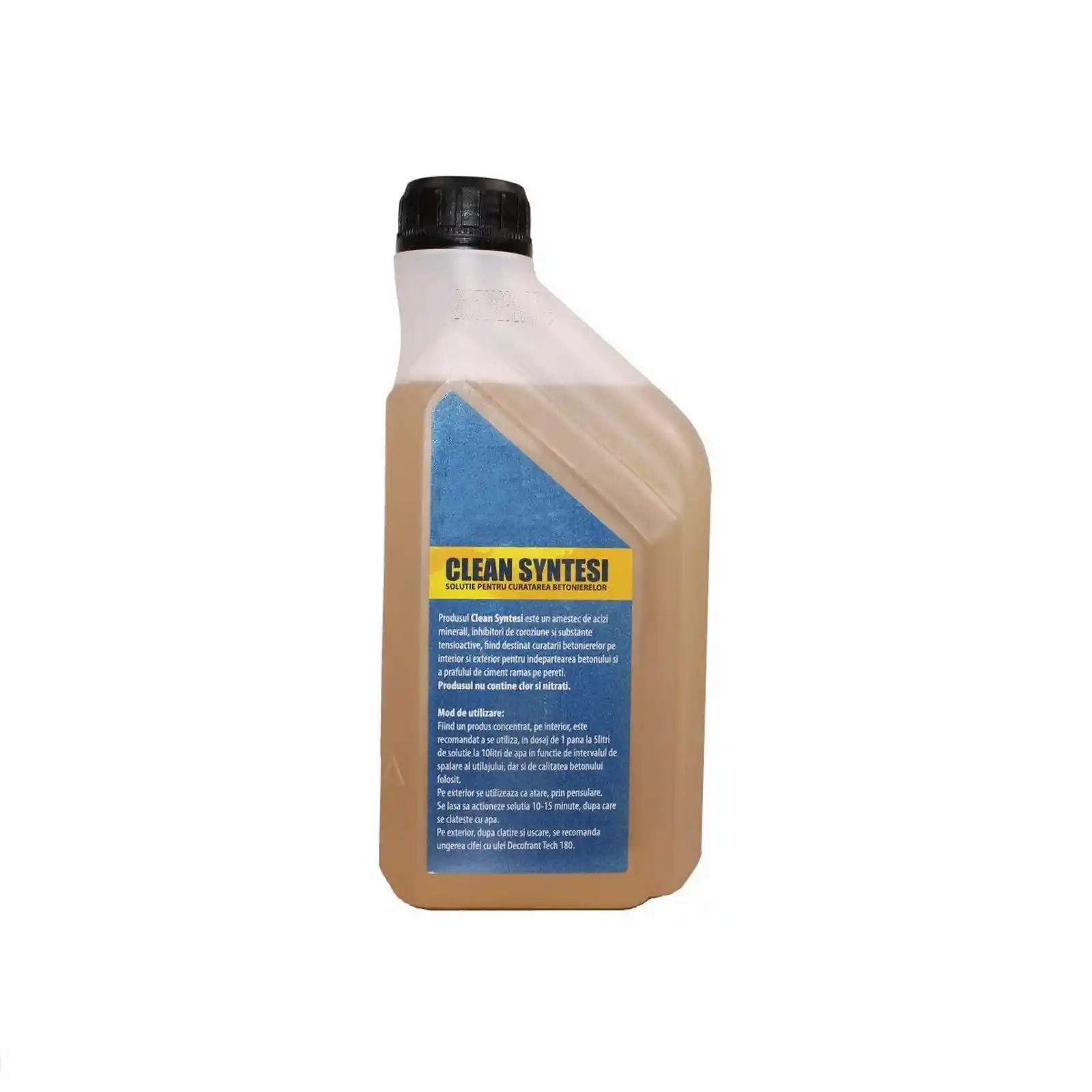 Produse de intretinere pompe - Solutie de curatire Clean Syntesi Acid mineral destinat curatarii betonierelor interior/exterior 1l