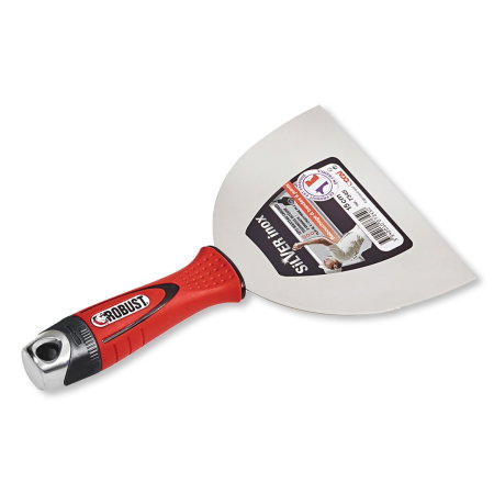 Accesorii si unelte de zugravit, gletuit - Spaclu inox clasic OCAI, 15 cm, maner cauciucat si bit surubelnita integrat