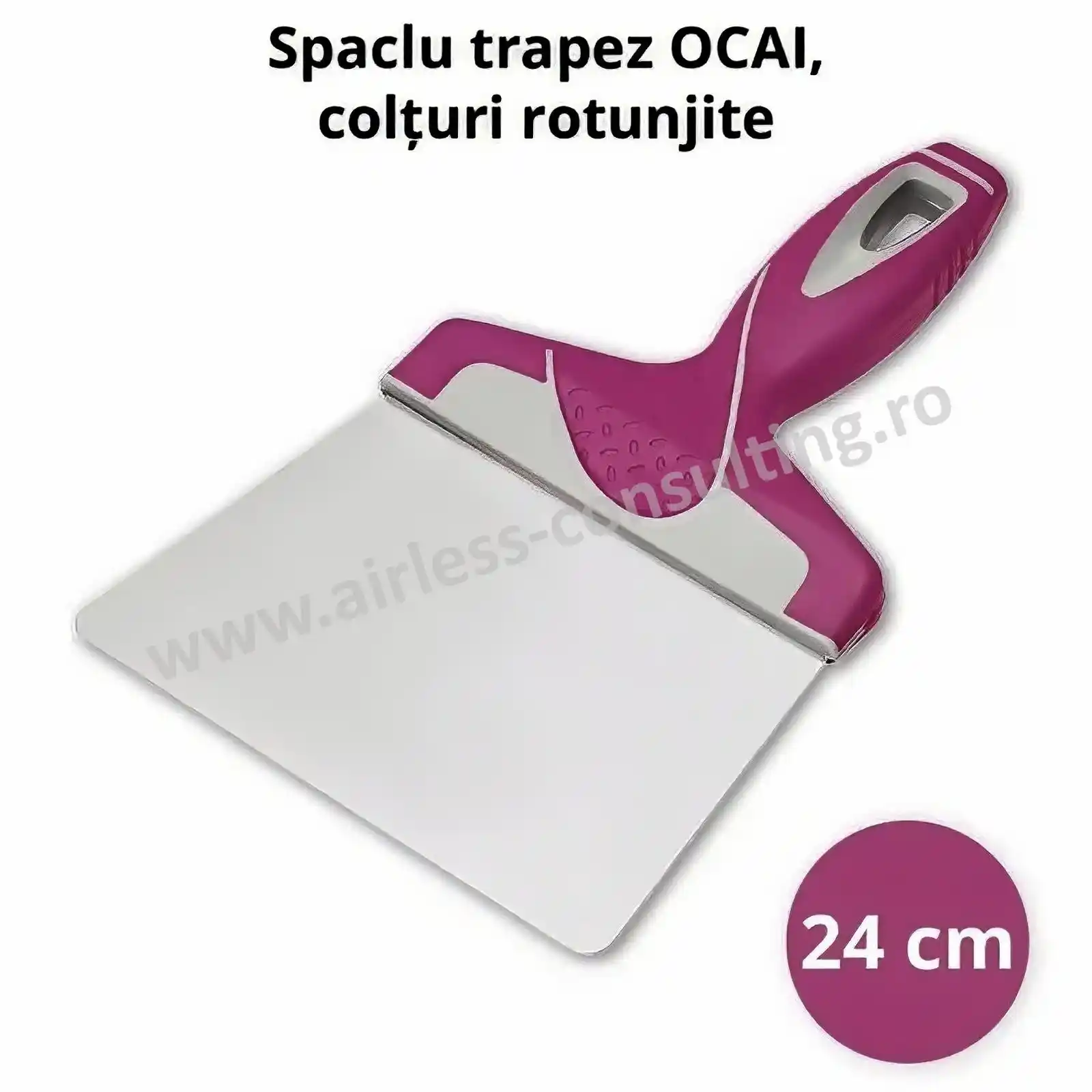 Spaclu trapez,  24 cm, OCAI, lama inox rigida [2]