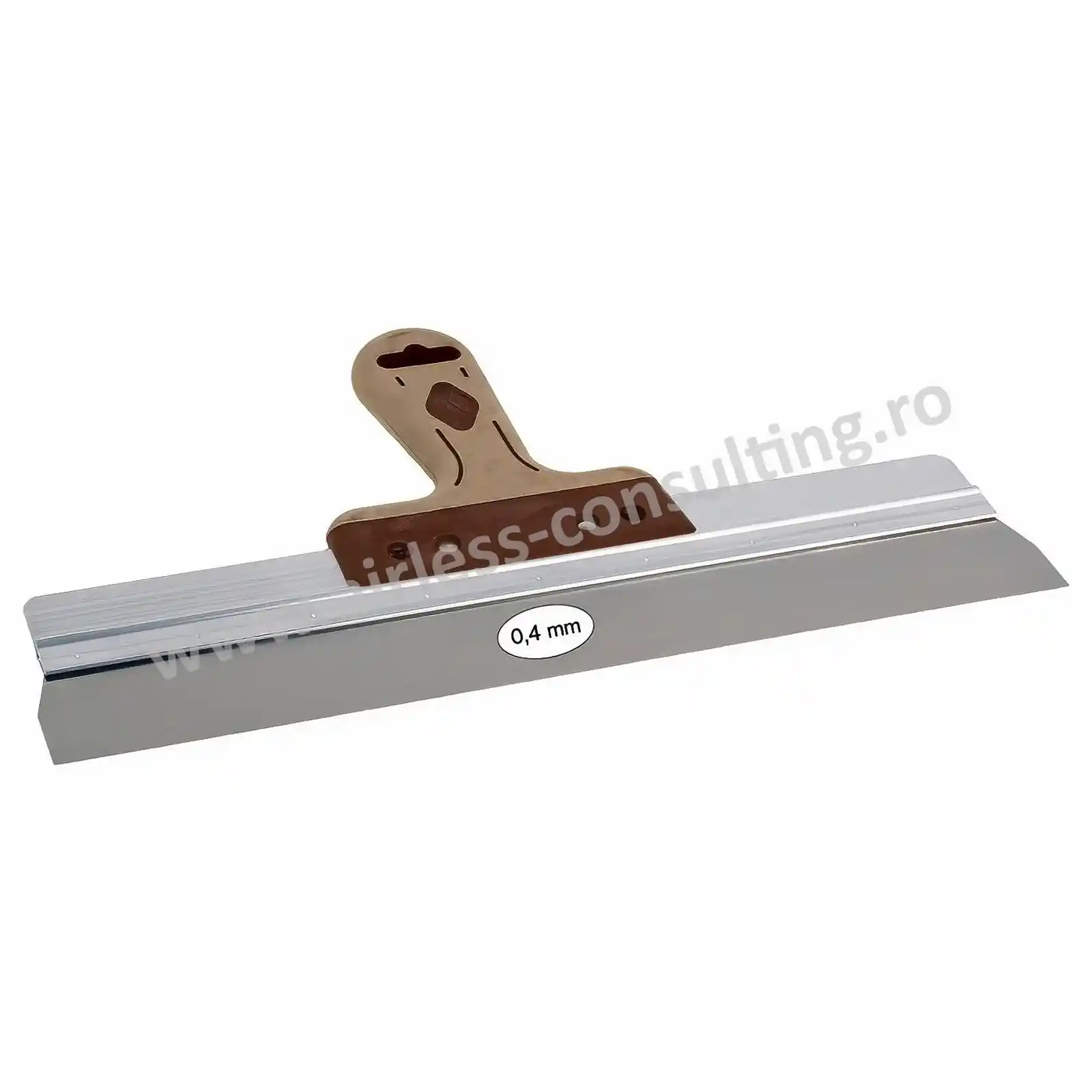 Accesorii si unelte de zugravit, gletuit - Spatula profesionala de glet, 57 cm, Super Prof, Pure, lama inox 0.4 mm