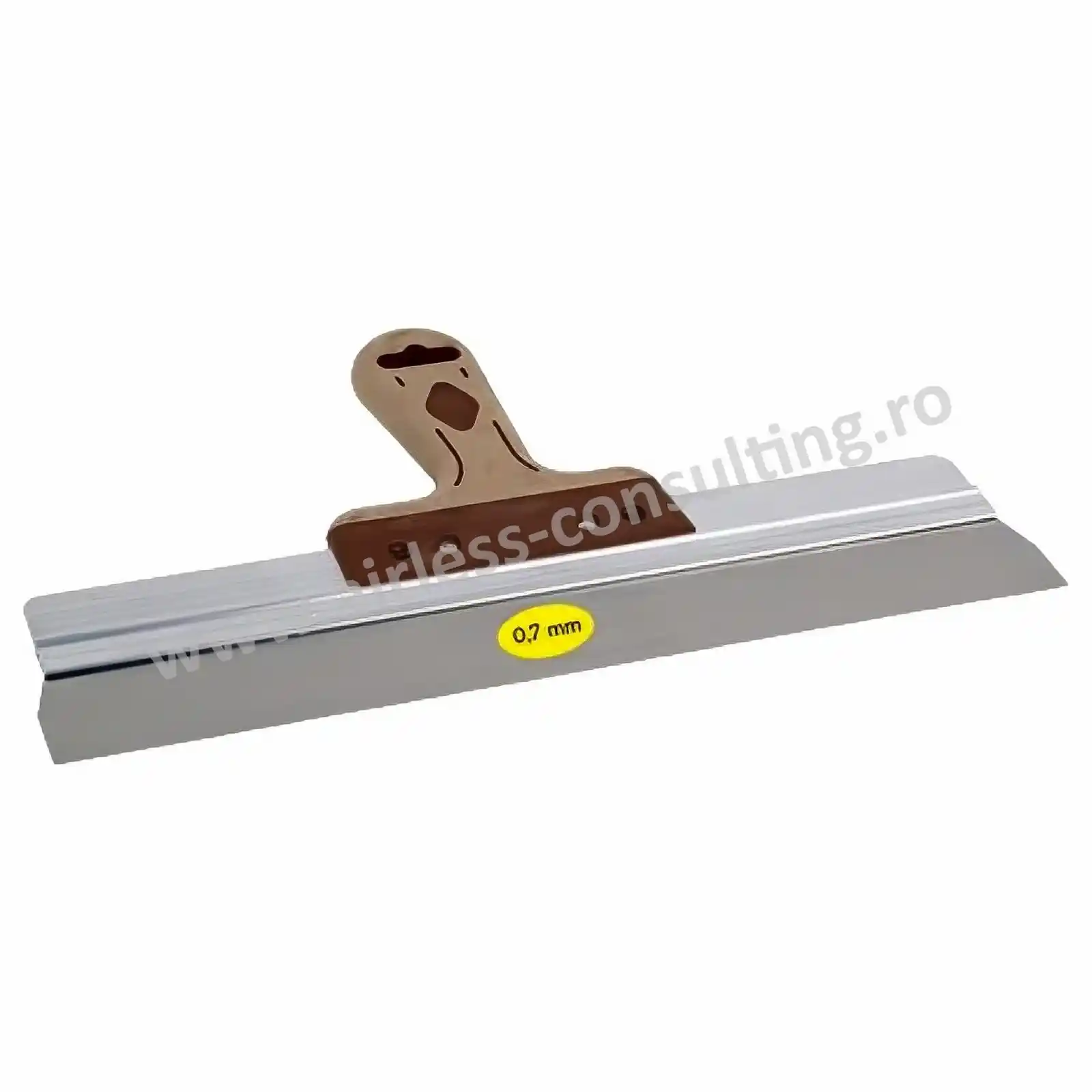 Accesorii si unelte de zugravit, gletuit - Spatula profesionala tencuiala, glet, 68 cm, Super Prof, Pure, lama inox 0.7 mm
