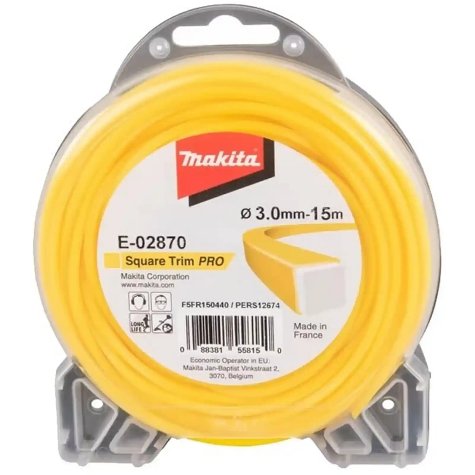 Accesorii diverse - SQUARE TRIM PRO NYLON CORD 3.0-15M MAKIT, Makita
