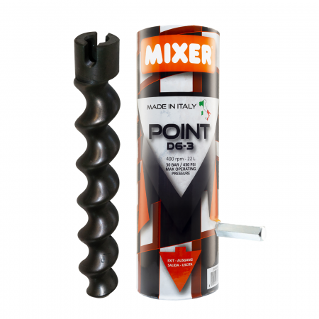 Snec Pompa de Tencuit, Gletuit - Stator cu rotor, snec MIXER POINT ANTI-ROTATION D6-3, marimea 1, Euromair