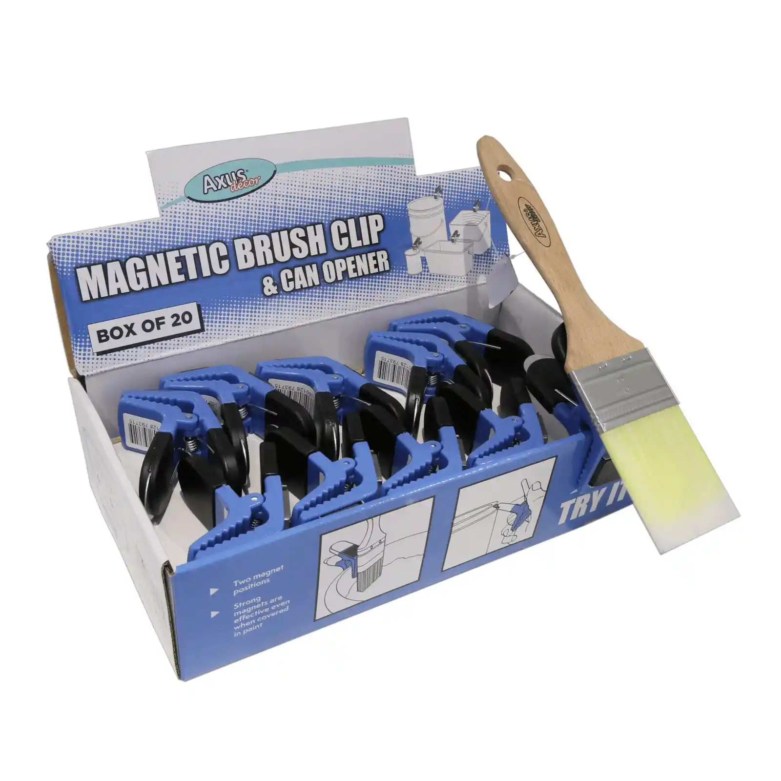 Suport magnetic pentru pensula, Cutie de 20, Axus [2]