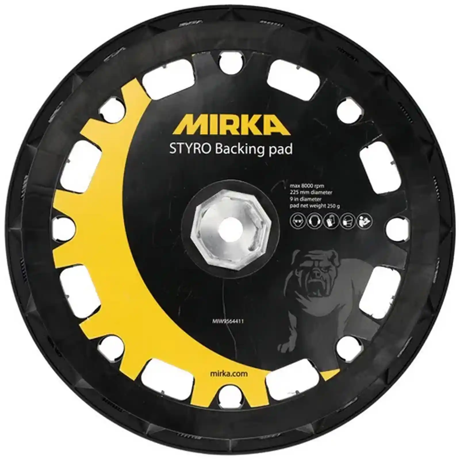 Unelte si scule Mirka - Talpa suport 225mm, Grip Styro pentru Mirka LEROS