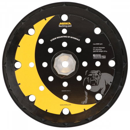 Unelte si scule Mirka - Talpa suport 225mm 25H Grip LEROS + 8 suruburi, Mirka