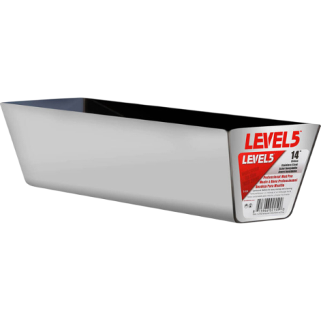 Accesorii si unelte de zugravit, gletuit - Tava glet inox 36 cm, profesional Level 5 Tools