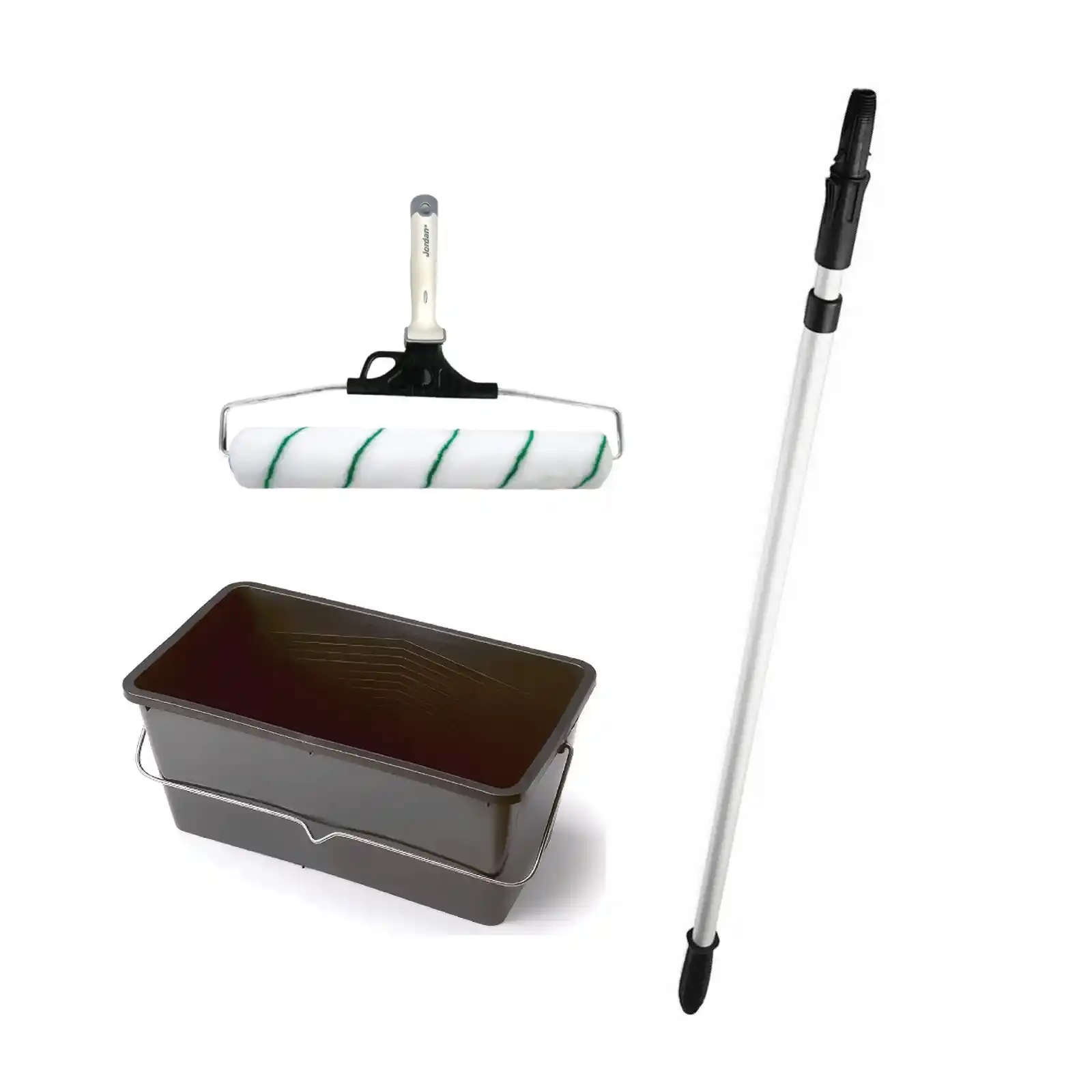 Accesorii si unelte de zugravit, gletuit - Trafalet Anza Titex MAXIRULL, 41.5 cm cu galeata 25L si prelungitor 115-197cm